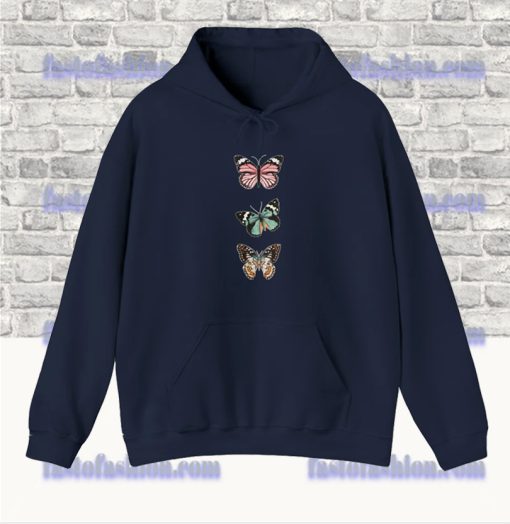 Butterfly Pattern Pullover Hoodie SF