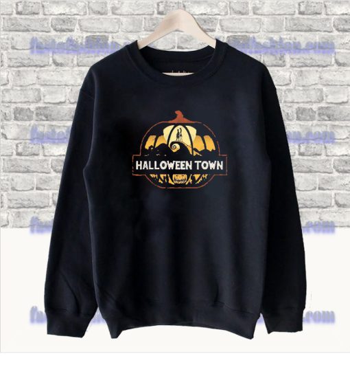 Vintage Pumpkin Halloween Town Sweatshirt SF