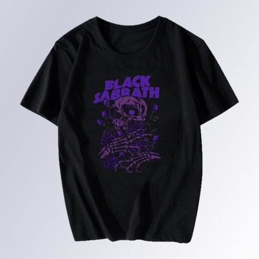 Black Sabbath Skull Purple T Shirt