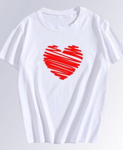 Heart Valentine Day T shirt