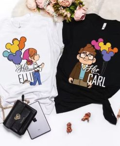 His Carl Her Ellie Shirts Couple T-Shirt