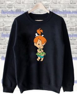 The Flintstones Damen Pebbles Flintstone Boyfriend Fit Sweatshirt SF