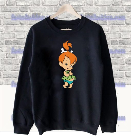 The Flintstones Damen Pebbles Flintstone Boyfriend Fit Sweatshirt SF