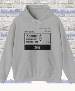 Xanax 2mg Rx Only Hoodie SF
