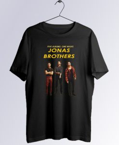Jonas Brothers Five Albums One Night T Shirt