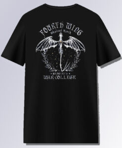 Fourth Wing Dragon Rider T Shirt Back