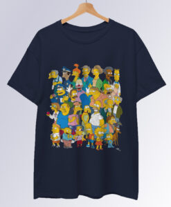 The Simpsons Springfield Group Montage Bart Homer T-Shirt