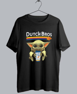 Dutch Bros Coffee Star War Baby Yoda t-shirt