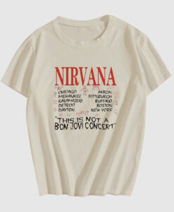 NIRVANA tour spot T-shirt