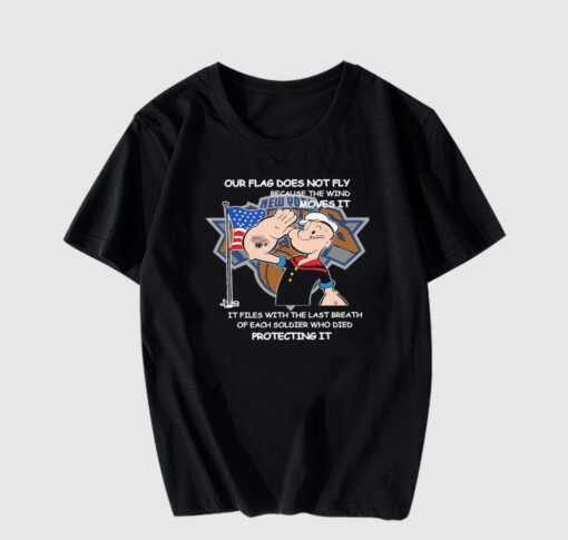 New York Knicks Popeye Our Soldiers Protecting Flag T-Shirt