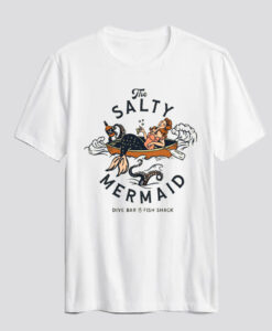 The Salty Mermaid Dive Bar & Fish Shack Retro T Shirt