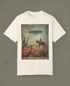 Ufo Cowboy Retro T-Shirt