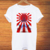 Japan Samurai Spirit Rising Sun Flag Blue Sea T shirts thd